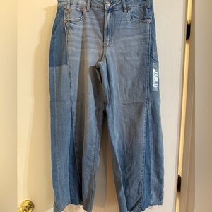 NWT American Eagle Dreamy Drape Low Rise Baggy Wide Leg Jeans